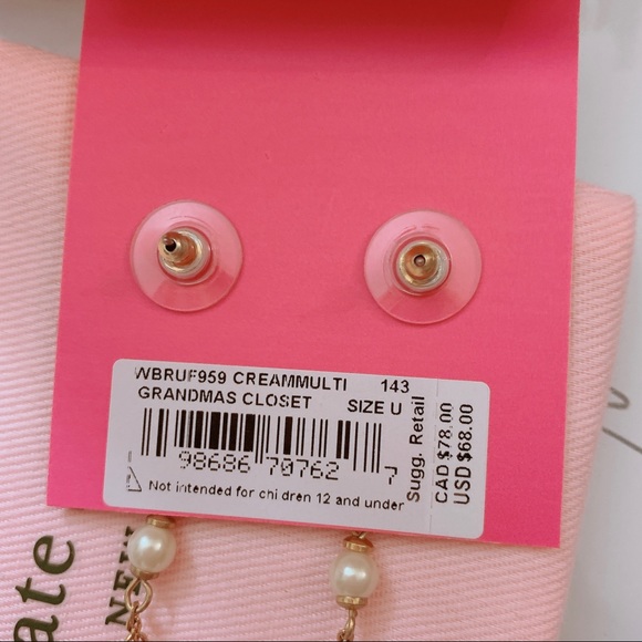 Kate Spade Grandmas Closet Earrings - Picture 4 of 4